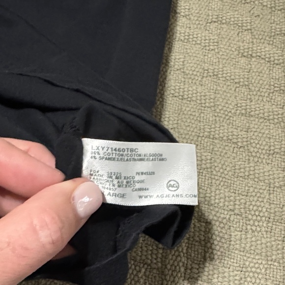 AG Adriano Goldschmied Black Muscle Tee - Picture 4 of 4